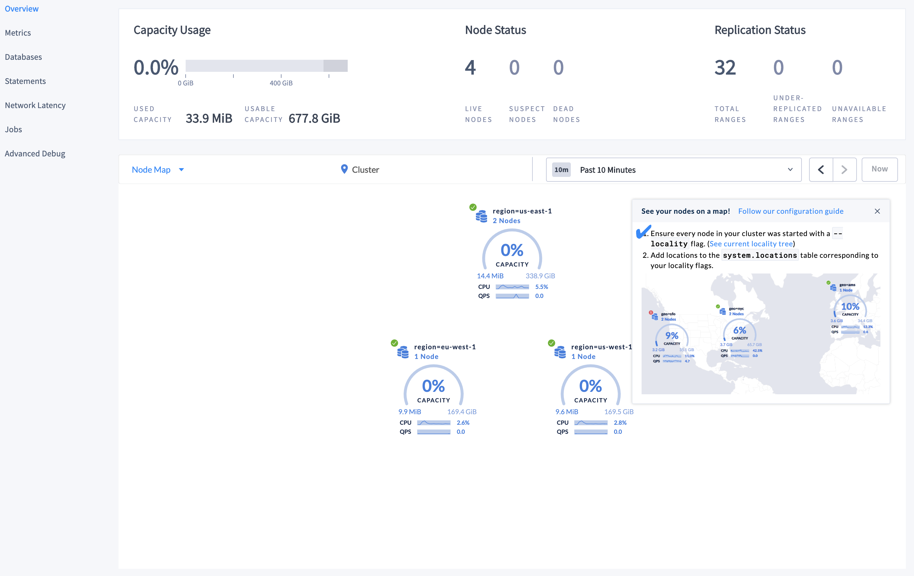 CockroachDB Admin UI